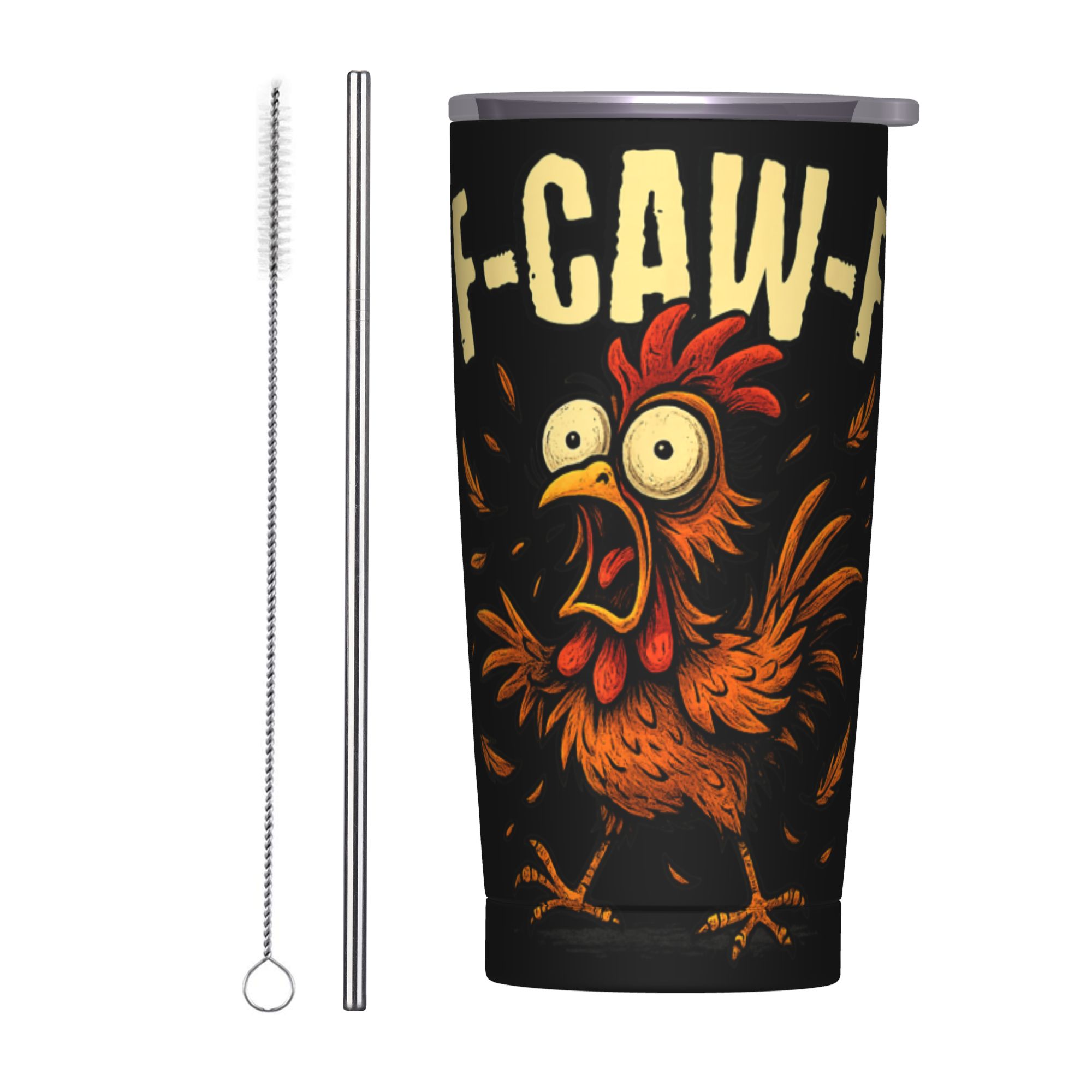 Stainless Steel Straw - F-Caw-F Chicken FCAWF Tumbler Vacuum Insulated