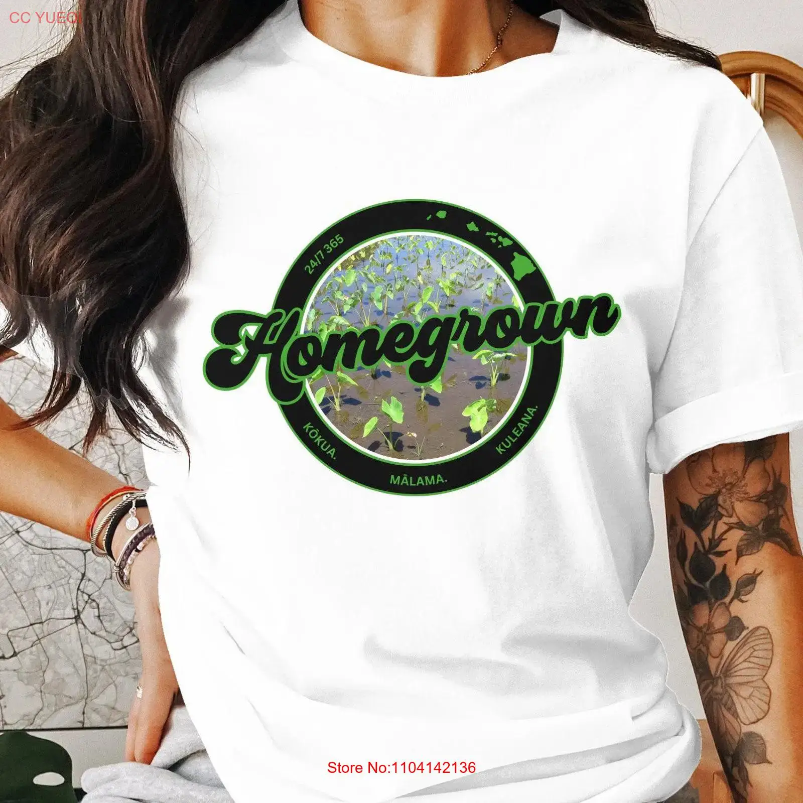 Hawaii Homegrown Logo T Shirt  - Sustainable Living Design recension och pris