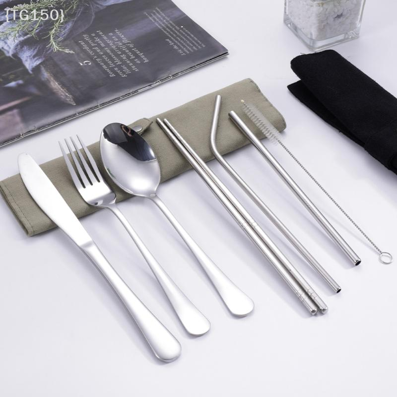 【TG150】8Pcs Portable Stainless - Stainless Steel Straw recension och pris