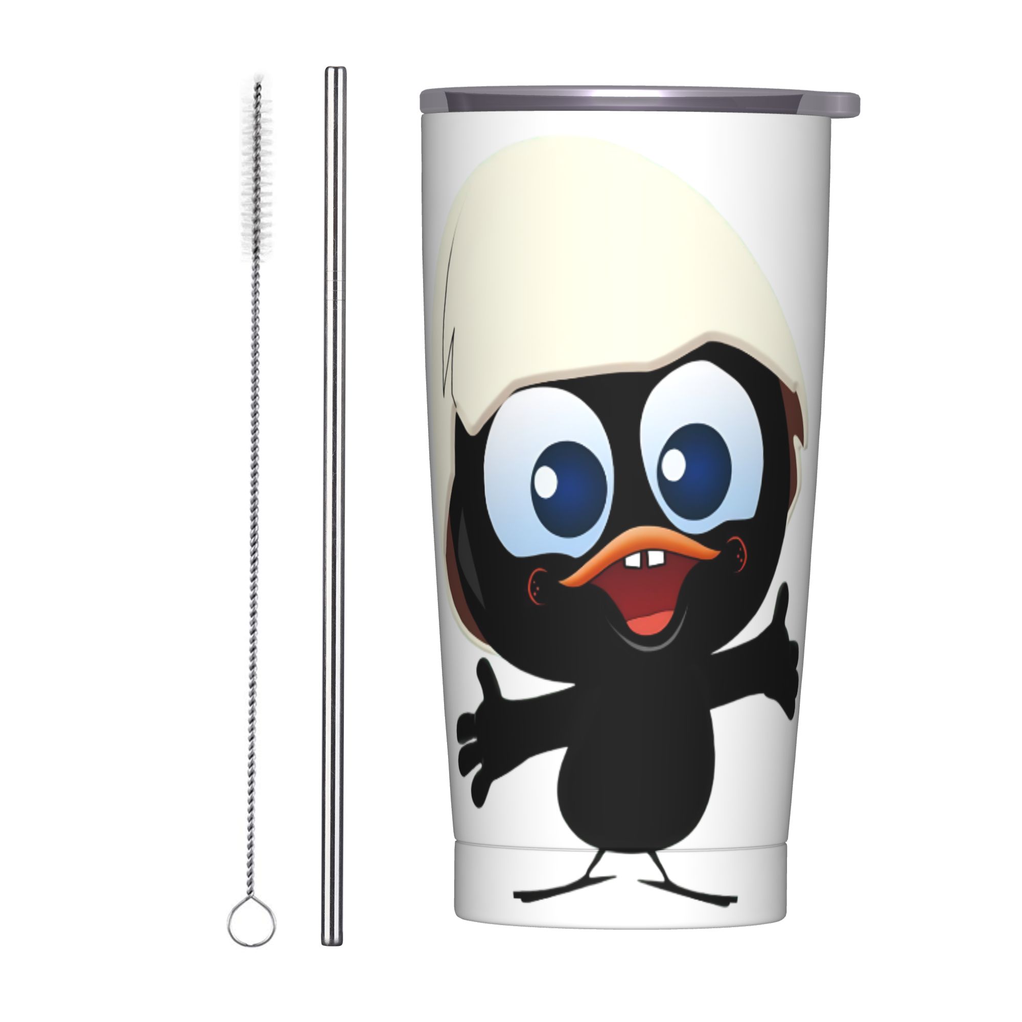 Calimero Black Chicken Insulat - Stainless Steel Straw recension och pris